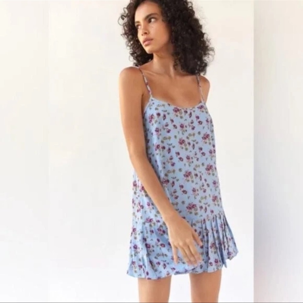 UO Camille Drop Waist Mini Dress